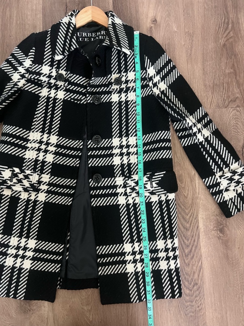 Burberry Blue Label Plaid Coat - Picture 7 of 7